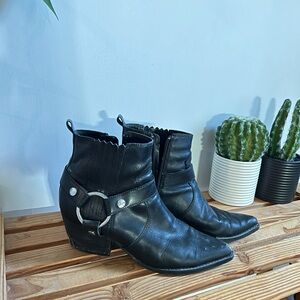 Marc Fisher leather biker boots